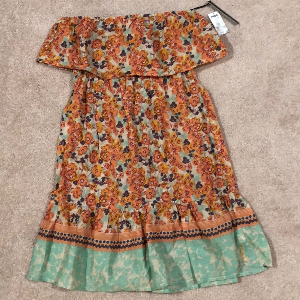 Floral Strapless Sundress with tier skirt